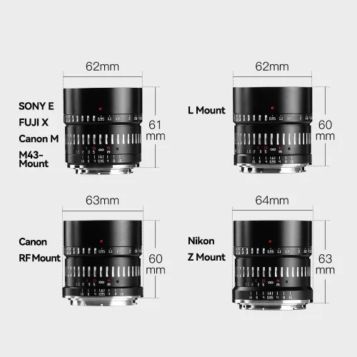 Miniatura 7 de TTArtisan Lente de cámara fija manual F0.95 APS-C de 1.969 in para cámaras Sony E-Mount sin espejo A5000, A5100, A6000, A6100, A6300, A6400, A6500
