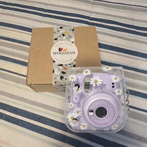 Miniatura 2 de Funda transparente para Fujifilm Instax Mini 12/13/11/9/8 - Funda para cámara instantánea Instax mini 11 con correas ajustables para el hombro