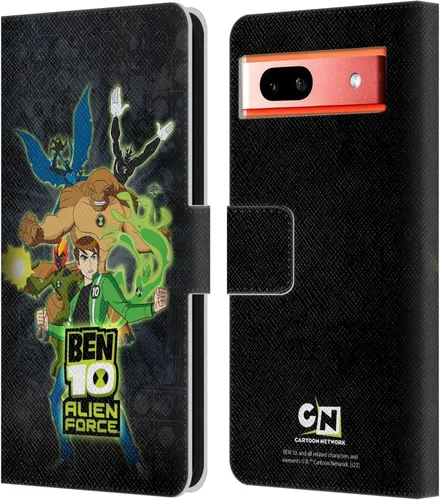 Miniatura 8 de Head Case Designs Officially Licensed Ben 10: Alien Force Ben's Jacket Graphics Leather Wallet Case Compatible with Google Pixel 7a