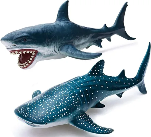 Miniatura 26 de Gemini&Genius Figura de acción de pez vela de animales marinos, juguete de baño de goma suave, pez espada realista del océano, juguetes educativos
