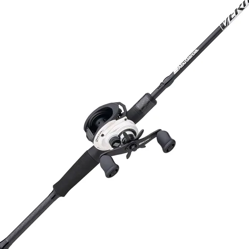 Abu Garcia Veritas - Carrete de bajo perfil y caña de pescar