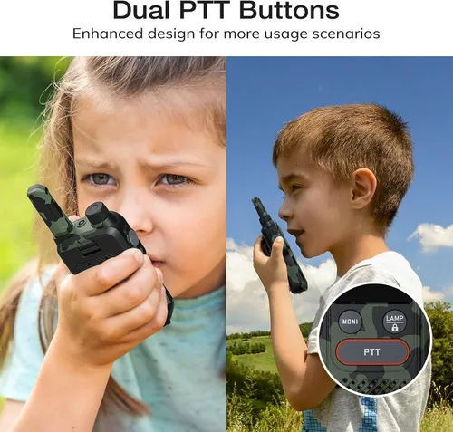 Miniatura 3 de BAOFENG GT-18 Walkie Talkies para niños y adultos, radio bidireccional FRS recargable de largo alcance sin licencia, batería de 1500mAh, 22 canales