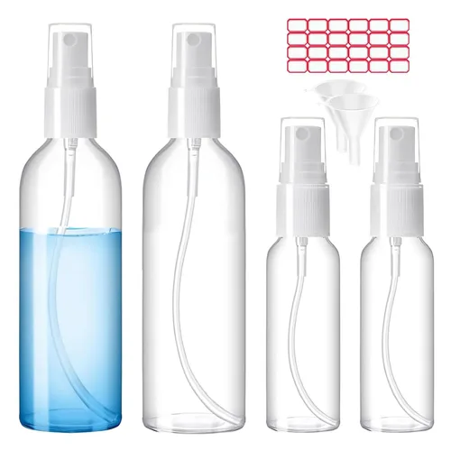 Miniatura 9 de Zoizocp Botellas de aerosol, 1 onza/1.0 fl oz, juego de mini botellas de viaje de plástico de niebla fina vacía, pequeños recipientes de líquido