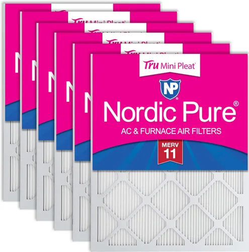 Miniatura 84 de Nordic Pure Filtros de aire para horno MERV 6 de 18 x 25 x 1 pulgadas (tamaño real: 17 1/2 x 24 1/2 x 3/4), color verde poliéster MERV 6, reduce
