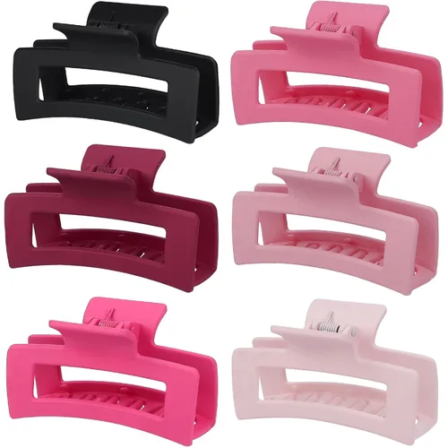 Miniatura 13 de Sisiaipu Pinzas para el Cabello, Pinzas Medianas de 3.5 Pulgadas, Paquete de 6 para Mujeres y Niñas - Accesorios para el Cabello Color Ámbar