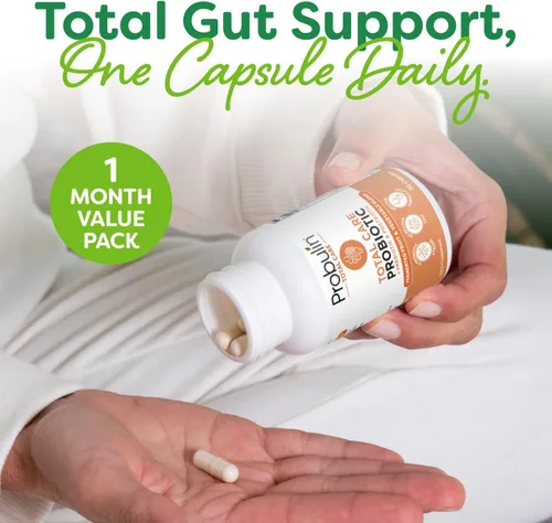 Miniatura 4 de Probulin Total Care - Suplemento probiótico, cápsulas probióticas para la salud intestinal, digestiva e inmunológica para hombres y mujeres, 20 mil