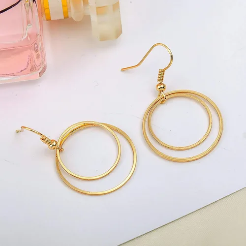 Miniatura 4 de 70 aros de cuentas para hacer joyas, aretes de aro, accesorios circulares de bisel abierto, marco colgante para manualidades, collar de aretes, Oro K