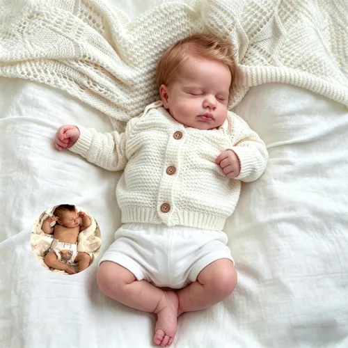 Miniatura 10 de Anano Muñecas Reborn Bebés Gemelos Niño y Niña, Muñecas de Bebé Realistas de 18 Pulgadas de Silicona Cuerpo Completo, Muñecas de Bebé de Silicona
