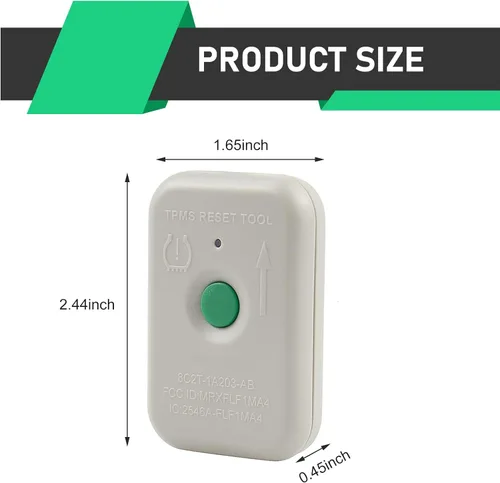 Miniatura 2 de herramienta de reseteo TPMS, sensor de monitoreo de presión de neumáticos impermeable, herramienta de programación y entrenamiento, compatible