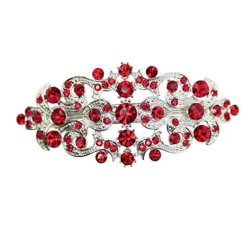 Miniatura 12 de Faship Precioso pasador floral de cristal AB Rhinestone