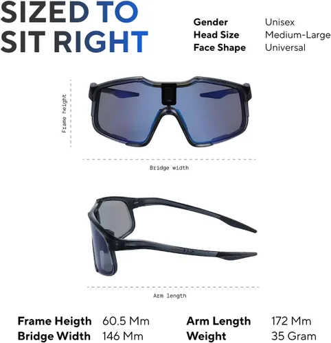 Miniatura 8 de CHAMELO Falcon Smart Sports Sunglasses with Instant Automatic Tint Adjustment, Solar-Powered, IP68 Waterproof