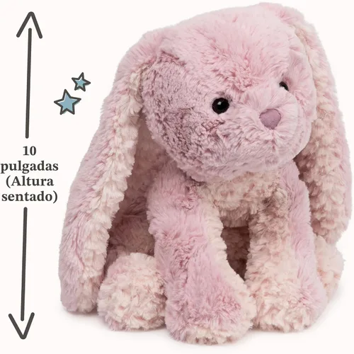 Miniatura 2 de GUND - Animal de peluche de la colección Cozys, conejo para decoración de primavera, conejo de peluche para edades de 1 año en adelante, rosa, 10