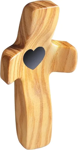 Miniatura 13 de Cruz de oración de bolsillo de madera, paquete de 105 cruces de madera de mano para iglesia, regalo cristiano, ministerio, regalos de escuela