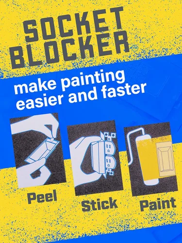 Miniatura 2 de La cubierta de salida más inteligente para paneles de yeso y pintura, mejor que la cinta para proyectos de remodelación y bricolaje, paquete de 6