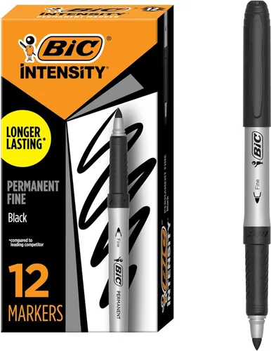 Marcadores permanentes BIC de colores, Negro