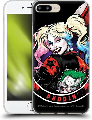 Miniatura 72 de Head Case Designs Funda de gel suave con licencia oficial de Batman DC Comics Love Hate Joker Harley Quinn Graphics [protección de grado militar]