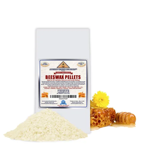 Miniatura 2 de Pastillas de cera de abeja blanca de grado cosmético totalmente naturales. A granel, grado A, triple filtrado, ideal para proyectos de cuidado