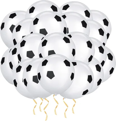 Miniatura 20 de Ainiv 15 globos de fiesta gruesos azules con cinta y confeti, globos metálicos de látex para baby showers, bodas, graduaciones y cumpleaños
