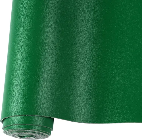 Miniatura 20 de Rollo de hojas de cuero sintético liso de color sólido 12"X53" (30cmX135cm), muy adecuadas para hacer manualidades, aretes de cuero, lazos, costura