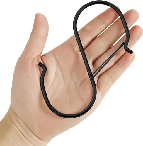 Ganchos grandes en S resistentes, ganchos grandes en S de 4.96 pulgadas, juego para plantas colgantes, manijas de gabinete de cocina, ganchos