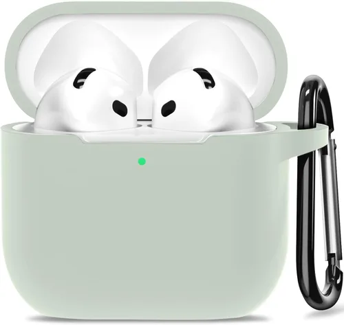 Miniatura 20 de Funda para AirPods 4, funda de silicona compatible con Apple AirPods de 4ª generación, color rojo