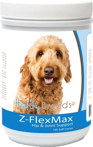 Healthy Breeds Goldendoodle Z-Flex Max - Soporte para cadera y articulaciones para perro, 180 unidades