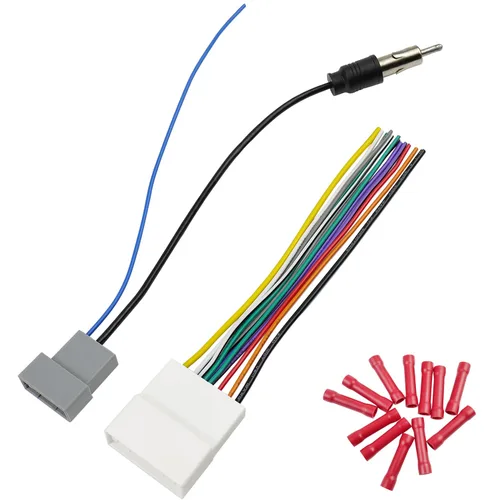 Juego de Adaptador de Antena de Cable de 20 Pines para Radio de Nissan Compatible con Altima Versa Sentra Frontier Xterra Titan Leaf Juke Pathfinder
