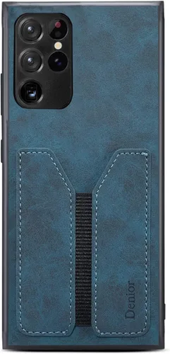 Miniatura 3 de Kowauri Funda para Samsung Galaxy S22 Ultra, Funda de piel sintética con ranura para tarjeta de crédito Funda protectora ultra delgada para Samsung