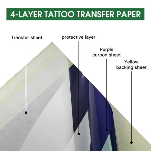 Miniatura 5 de Aimo T08F - Impresora inalámbrica de plantillas de tatuajes y 20 hojas de papel de transferencia para plantillas de tatuajes