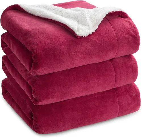 Miniatura 51 de Bedsure GentleSoft - Manta de forro polar Sherpa tamaño Queen para cama, manta gruesa y cálida para mujeres y hombres, manta de felpa suave y 01