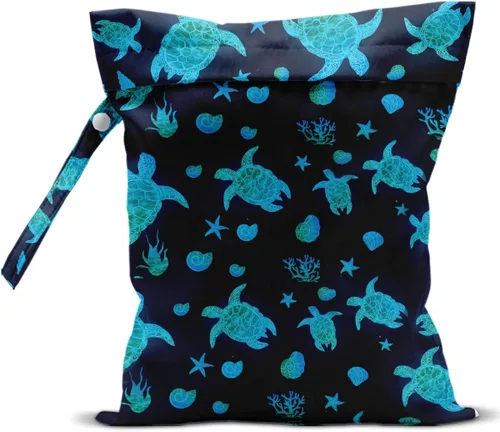 Miniatura 14 de Bolsa húmeda, bolsa húmeda y seca, bolsa húmeda para traje de baño, viajes, playa, piscina, ropa sucia, yoga, gimnasio, ropa, bolsa de maquillaje
