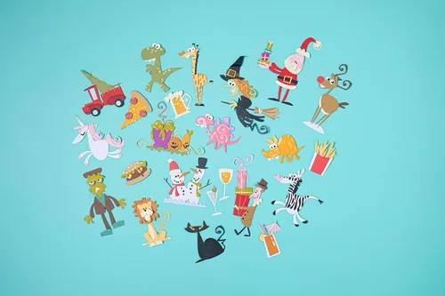 Miniatura 11 de Sizzix Thinlits - Juego de troqueles de 4 piezas Infinite Doodles #2 666524 Troqueles de metal de corte fino para álbumes de recortes, relieve