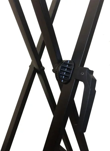 Miniatura 10 de RockJam Xfinity - Soporte para teclado de piano de alta resistencia, doble X, premontado, infinitamente ajustable con correas de bloqueo