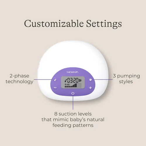 Miniatura 3 de Lansinoh Oh Baby Kit de Esenciales para Recién Nacidos – Extractor de Leche Eléctrico Doble Signature Pro con Embudos de 25mm (0.98 pulgadas), 2