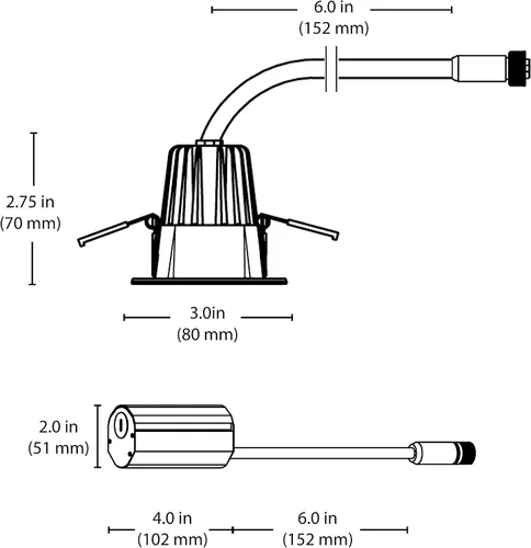 Miniatura 10 de NICOR Iluminación LED redonda empotrable de 2 pulgadas en blanco, 4000 K (DRD211204KWH)