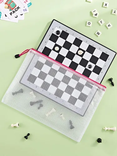 Miniatura 5 de JARLINK Paquete de 20 bolsas de malla con cremallera de 10 colores, tamaño carta/tamaño A4, bolsas de plástico resistentes al agua, para suministros