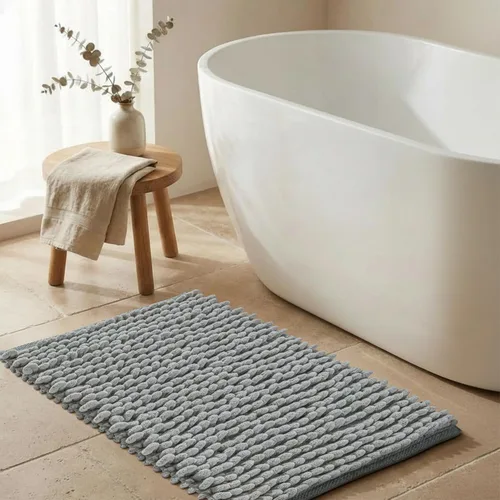 Miniatura 19 de Alfombra de baño de felpilla de algodón de 17 x 24 pulgadas, color beige, tapete de baño de felpa suave, ultra absorbente, de secado rápido, lavable