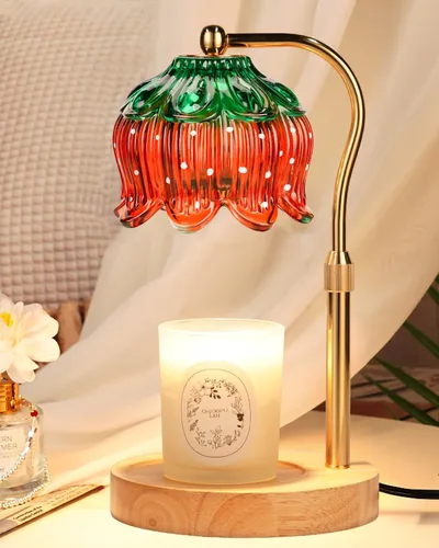Miniatura 27 de Funistree Paquete de 2 lámparas calentadoras de velas de flores, lámpara de vela con temporizador, regalos de cumpleaños de Navidad para mujeres