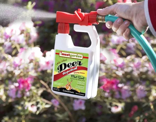 Miniatura 4 de I Must Garden Concentrado de manguera repelente de ciervos: Spray de ciervo con aroma a menta para jardines, plantas y árboles - Pulverizador