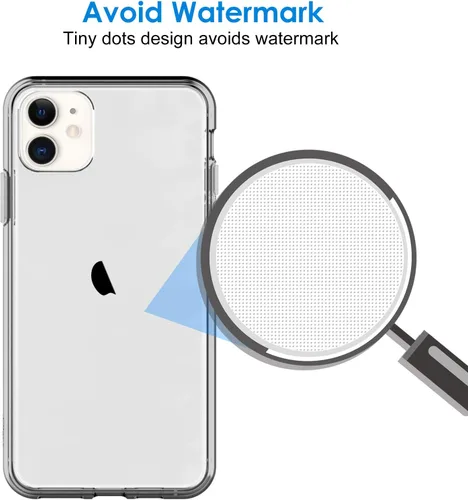 Miniatura 5 de JETech - Funda para iPhone 11 6.1 pulgadas, cubierta antiarañazos y a prueba de golpes, parte trasera transparente sin amarillamiento (gris)