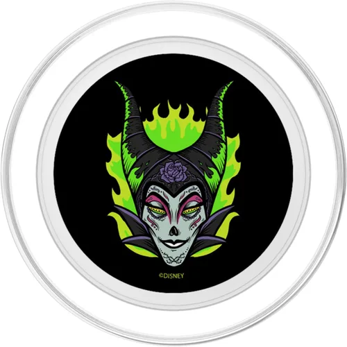 Miniatura 2 de Disney Villains Maléfica Cráneo de Azúcar Estilo Retrato PopSockets MagSafe PopGrip para iPhone