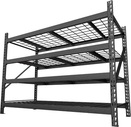 Miniatura 14 de BlueWish Estante de almacenamiento de garaje de 2000 libras, estantes ajustables resistentes de 24 x 48 x 72 pulgadas, estantes de utilidad con 5