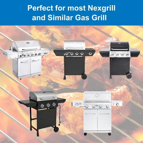 Miniatura 2 de Uniflasy Rejilla de calentamiento universal de 20.6 a 32.08 pulgadas, rejilla superior para parrilla Nexgrill, Dynaglo, Cuisinart, Monument 4/5