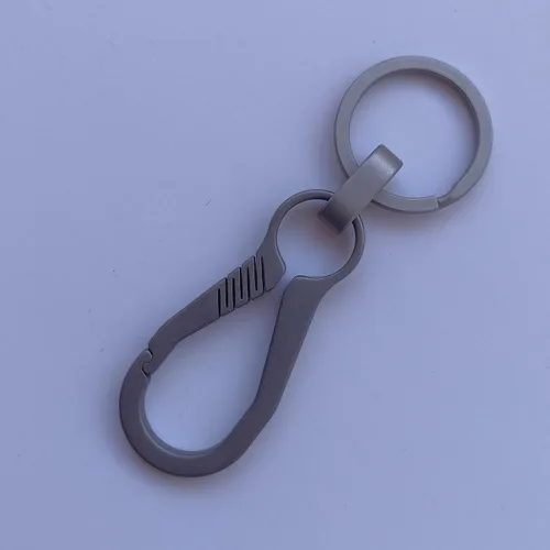 Miniatura 3 de RISON - Mosquetón de titanio, mosquetón de liberación rápida antipérdida de titanio para hombres y mujeres