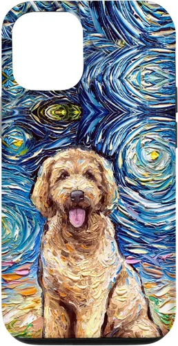 Miniatura 28 de Cute Goldendoodle Starry Night Doodle Dog Art by Aja Case for iPhone 17