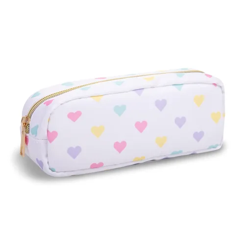 Miniatura 67 de Estuche pequeño para lápices y maquillaje para bolso, lindo estuche de lápices, bolsa de pinceles de maquillaje de nylon con cremallera, estuche