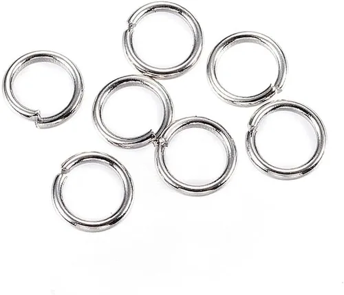 Miniatura 14 de HDSupplies 100 piezas - 4mm de argollas de acero inoxidable 304 de tono negro - Calibre 22 (espesor de 0.6mm)