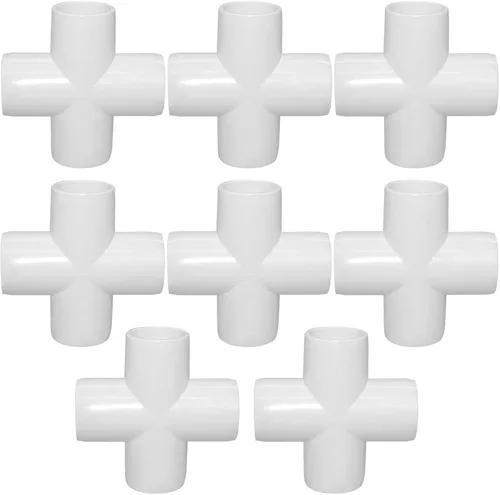 Miniatura 7 de Accesorio en T de PVC de 1", Conector de Codo de 3 Vías, Codo de 90 Grados con Salida Lateral Grado Muebles, Accesorios de Esquina de PVC
