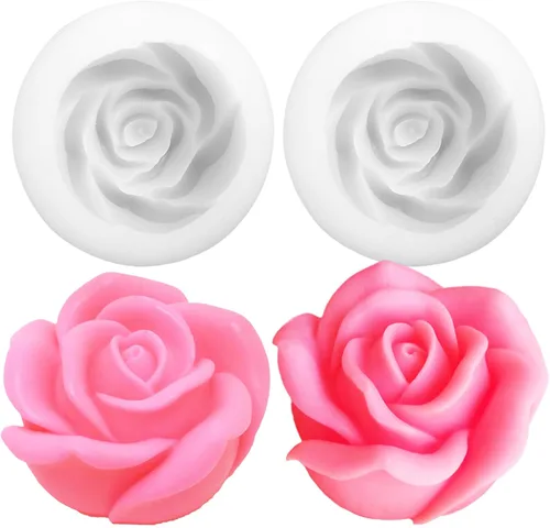 Miniatura 8 de 2 piezas de moldes de vela de burbujas 3D, moldes de cilindro y cubo de silicona para hacer velas y jabón de bricolaje