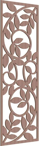 Miniatura 76 de 9 3/8"W x 24 3/8"H x 1/4"T Utica Decorativo Fretwork Madera Paneles de Pared, Abedul